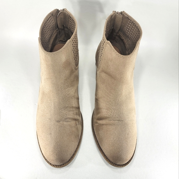 Justice Western Style, Taupe Microsuede, Bootie. Women's Size 8M - Picture 5 of 13